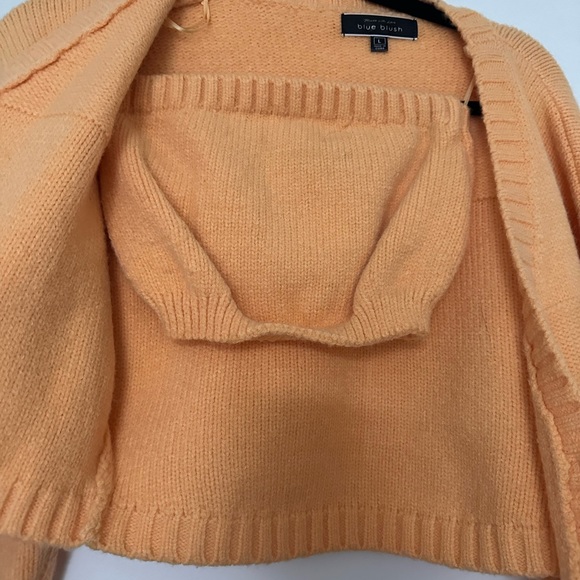 Peach Knit Bandeau & Cardigan - Picture 2 of 3